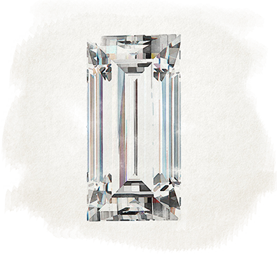 Baguette cut diamond example